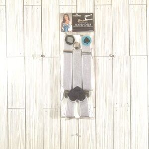 White Heart Suspenders